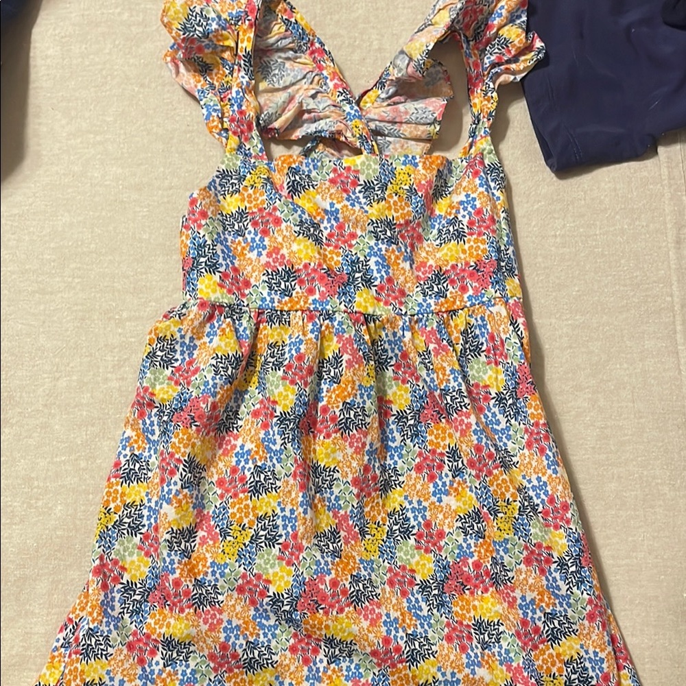 Bella Bliss Yellow and Orange Ruffled Sundress